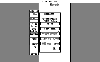 Slartris atari screenshot